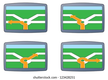 SAT-NAV directions, business direction