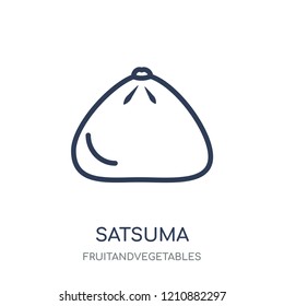 Satsuma icon. Satsuma linear symbol design from Fruitandvegetables collection. Simple outline element vector illustration on white background.