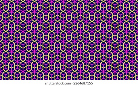 Saturated color lines seamless gift wrapping paper pattern, vector