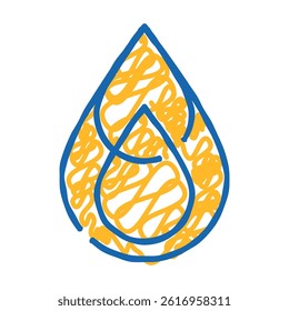 saturated fat doodle icon sketch vector. saturated fat sign. isolated symbol illustration