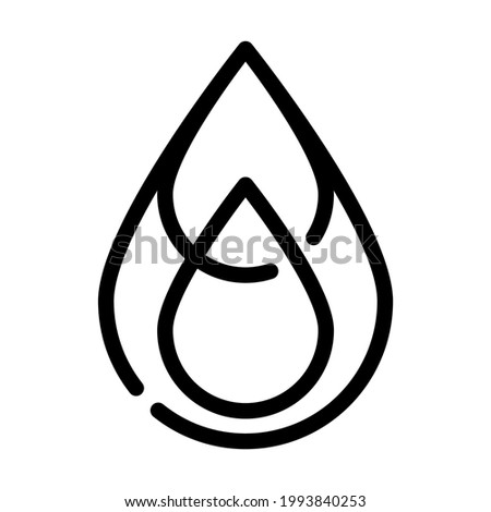 saturated fat line icon vector. saturated fat sign. isolated contour symbol black illustration
