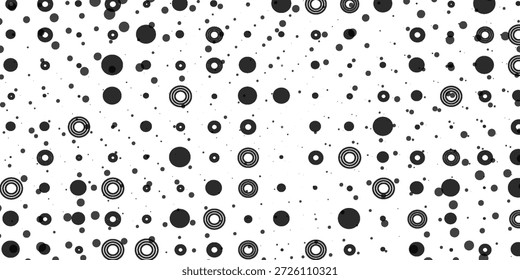 Un patrón saturado de polca, confeti, contraste, abstracción, fondo de Vector sin costuras.eps.10.