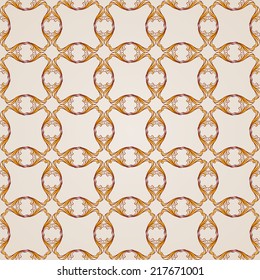 Saturated seamless abstract floral pattern in the form of mesh