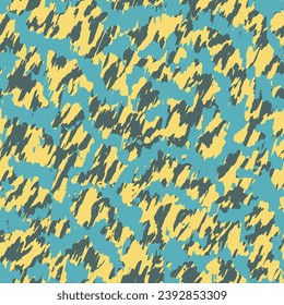 Fondo del vector de vintage sin soldadura saturado. Formas Gráficas Exóticas Repetidas Y Blancas. Patrón sin sello Pastel. Textura del Camuflaje Marrón Patrón Gráfico Grunge Repetido.