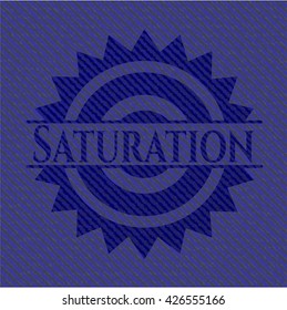 Saturation with denim texture