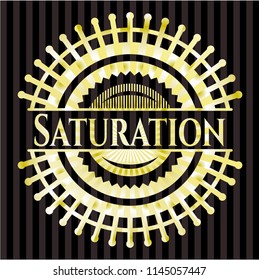 Saturation gold emblem