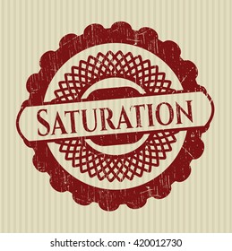 Saturation grunge stamp