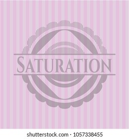Saturation realistic pink emblem