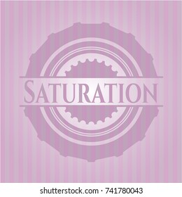 Saturation vintage pink emblem