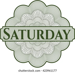 Saturday abstract linear rosette