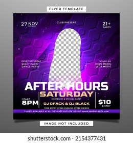 Saturday Club Party Flyer Template