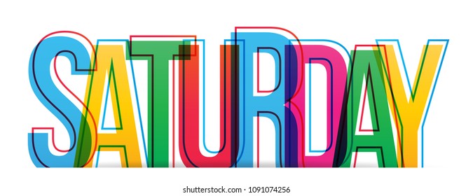 Saturday Stock Vectors, Images & Vector Art | Shutterstock