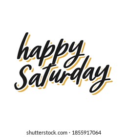 Saturday Lettering Quote Fashion, Vector, Illustration