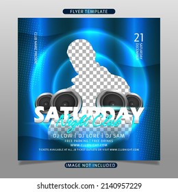 Saturday Night Club Flyer Template