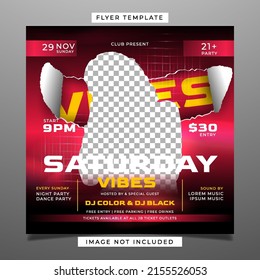 Saturday Party Club Flyer Template