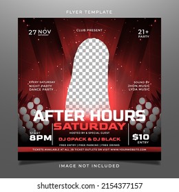 Saturday Party Retro Flyer Template