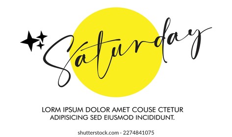 Saturday in PNG and Saturday design banner flyer template Saturday and service logo design	