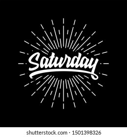 Saturday Vector Illustration 