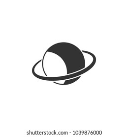 Saturn black icon