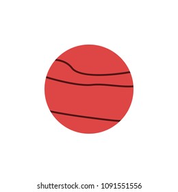 Saturn colored icon. Element of web icon for mobile concept and web apps. Colored isolated Saturn icon can be used for web and mobile. Premium icon on white background