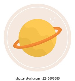saturn highlight design over white