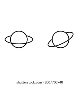 saturn icon for apps and web sites