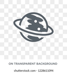 Saturn icon. Saturn design concept from Astronomy collection. Simple element vector illustration on transparent background.