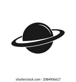 Plantilla de diseño de icono Saturno vector ilustración aislada