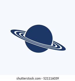Saturn icon design,clean vector
