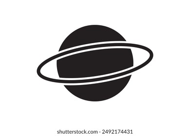 saturn icon. Element of scientifics study icon for mobile concept and web apps. Thin line saturn icon can be used for web and mobile on white background