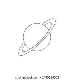 Saturn icon. Element of space for mobile concept and web apps icon. Outline, thin line icon for website design and development, app development