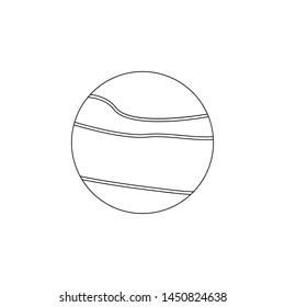 Saturn icon. Element of space for mobile concept and web apps icon. Outline, thin line icon for website design and development, app development