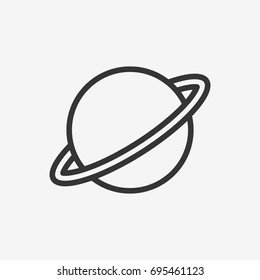 Saturn icon illustration isolated vector sign symbol