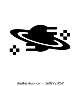 Saturn icon isolated sign symbol vector illustration - high quality black style vector icons

