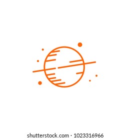 saturn icon logo  vector