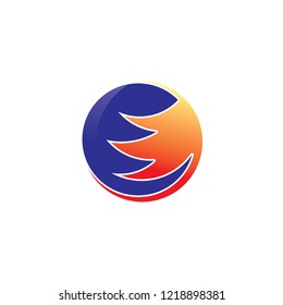 saturn icon logo vector illustration