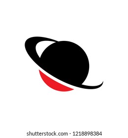 saturn icon logo vector illustration