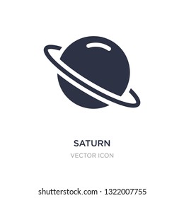 saturn icon on white background. Simple element illustration from Astronomy concept. saturn sign icon symbol design.