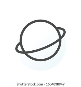 Saturn icon. Planet symbol modern, simple, vector, icon for website design, mobile app, ui. Vector Illustration
