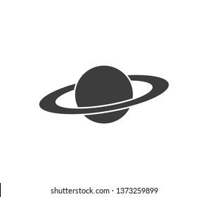 Saturn icon. Saturn planet vector design. 