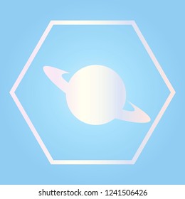 Saturn icon, science and technologies