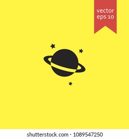 saturn. saturn icon. sign design. Vector EPS 10.