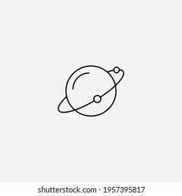 Saturn icon sign vector,Symbol, logo illustration for web and mobile