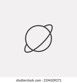 Saturn icon sign vector,Symbol, logo illustration for web and mobile