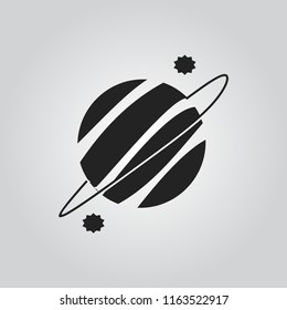 Saturn icon vector