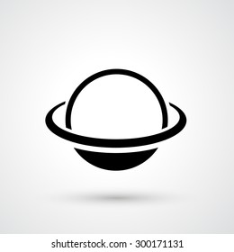 Saturn icon vector