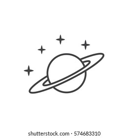 Saturn icon vector illustration
