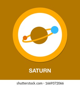 Sättigungssymbol - Vektorillustration Illustration, Weltraumlogo