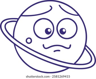 Saturn Icon - Vector Illustration for Space, Astronomy, and Planetary Designs