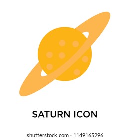 Saturn icon vector isolated on white background for your web and mobile app design, Saturn logo concept